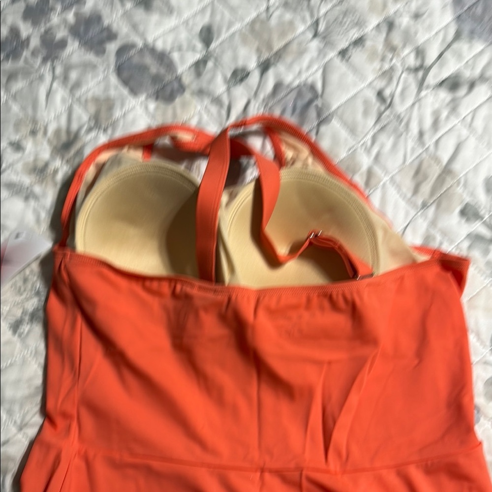 NWT Vibrant Orange women’s One Piece Swimsuit 12 - Picture 3 of 11